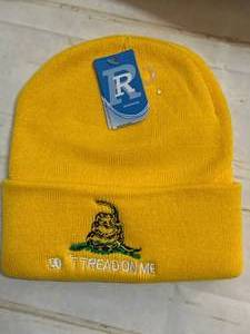 lot 75 image: New Yellow Dont Tread on Me Winter Hat
