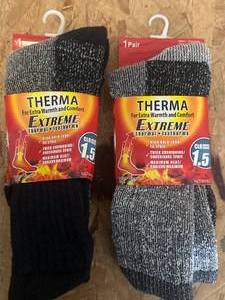 lot 100 image: Lot of 2 New Thermal Socks