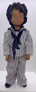 lot 274 image: Vintage SASHA Gregor Doll - Boy 1983 - 1986, Navy and White Sailor Suit