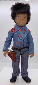 lot 181 image: Vintage SASHA Doll - Gregor Doll, Boy 1976 - 77, Blue Shirt with Red and White Accents