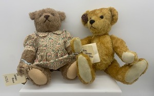 lot 67 image: Vintage TINY STITCHES Mohair Fully Jointed Bears - Qty 2