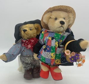 lot 218 image: Vintage TINY STITCHES Mohair Bears, ZEB and MAGGIE