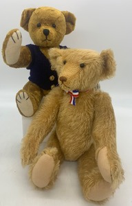 lot 277 image: Vintage Fully Jointed MOHAIR Teddy Bears - Qty 2
