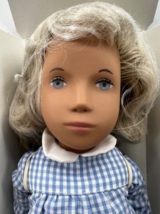 lot 36 image: Vintage SASHA Doll - Girl #107, Light Blue Gingham Short Dress