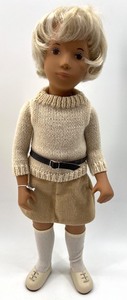 lot 63 image: Vintage SASHA Doll - #112 - Girl, Cream SWEATER with Corduroy Skirt
