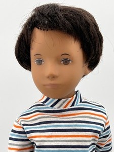 lot 154 image: Vintage SASHA Doll - Gregor Doll, Boy 1978 - 80, Striped T Shirt 