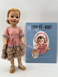 lot 9 image: Vintage EFFANBEE Doll and CANDY KID & HONEY Paper Doll Book
