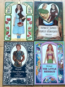 lot 22 image: New PECK- GANDRE Paper Dolls including Dorothy Visits Oz - Qty 4