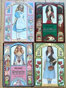 lot 23 image: New PECK- GANDRE Paper Dolls including Alice in Wonderland - Qty 4