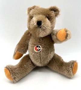 lot 24 image: FELPA MUTZLI Mohair Jointed Teddy Bear - Switzerland - with Original Tags