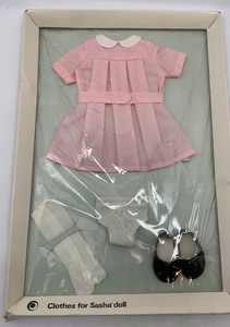 lot 162 image: Vintage SASHA DOLL Girl Clothing #202 PINK DRESS - NOS