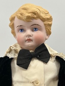 lot 132 image: Antique Bisque Doll - CF KLING AND CO - Boy 190-10