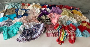 lot 147 image: Vintage 16 Doll, Teddy Bear Assorted Clothing