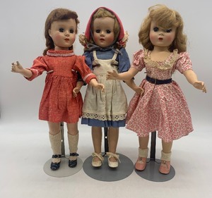 lot 137 image: Vintage Plastic Dolls, Including a Walker - Qty 3