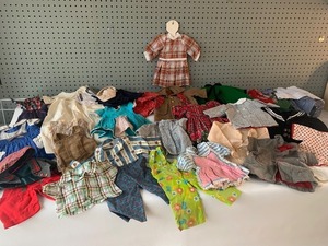 lot 150 image: Vintage Teddy Bear, Doll Assorted Clothing