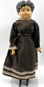 lot 257 image: Antique Sculpted Head Doll