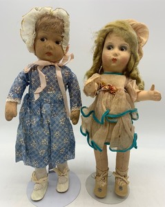 lot 270 image: Vintage LENCI Type Dolls - Qty 2