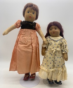 lot 269 image: 2 Vintage LENCI Type Dolls