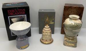 Misc. Vintage Jim Beam Executive Decanters In Original Boxes (EMPTY)