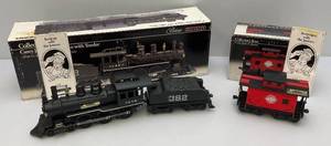 Vintage Jim Beam Casey Jones Locomotive With Tender & Caboose All In Original Boxes (NIB) Sold EMPTY