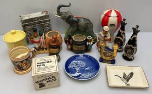 Misc. Vintage Collectible Including Jim Beam Decanters & More