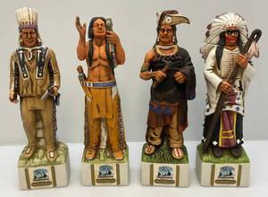 Misc. Vintage Collectible Ski Country Native American Decanters (EMPTY)
