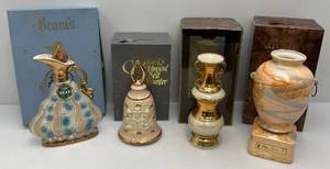 Misc. Vintage Jim Beam Executive Decanters In Original Boxes (EMPTY)