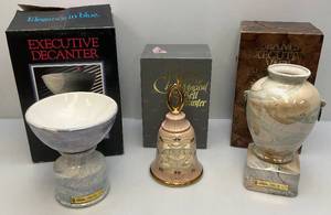 Misc. Vintage Jim Beam Executive Decanters In Original Boxes (EMPTY) Bell Missing Music Box