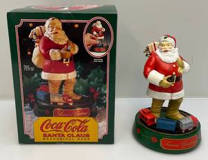 Collectible Coca-Cola Die Cast Santa Mechanical Bank (NIB)
