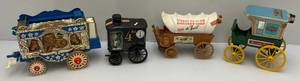 Misc. VIntage Collectible Wagon Decanters (EMPTY)
