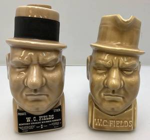 Vintage Collectible W.C. Fields Stein And Decanter (EMPTY)