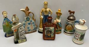 Misc. Vintage Collectible Jim Beam Decanters & More (EMPTY)