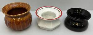 Misc. Vintage Spittoons Including Pottery & More