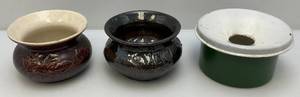 Misc. Vintage Spittoons Including Pottery & More