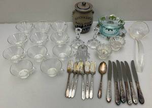 Misc. Vintage Glasses & More Including Flare Top Heavy Base Coffee, Punch, Tea Cups  & More