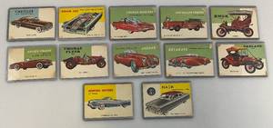 1950s Topps World Of Wheels Trading Cards (As Seen In Photos)