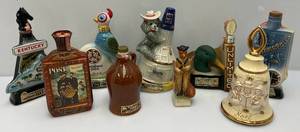 Misc. Vintage Collectible Jim Beam Decanters Including Ducks Unlimited & More (EMPTY)