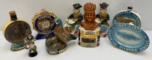 Misc. Vintage Collectible Jim Beam Decanters Including Ducks Unlimited & More (EMPTY)