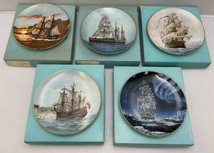 1980s Royal Cornwall Legendary Ships Of The Seas Collectors Plates (VERY COOL)