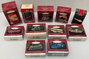 Msc. Vintage Hallmark Keepsake Ornaments Planes, Trains & Automobile Lot