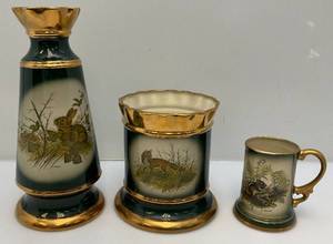Vintage 1970s Regal China Chiller ,Mug & Vase With James Lockhart Artwork