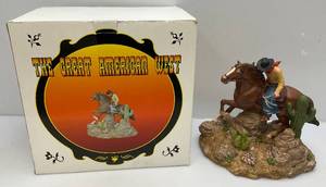 Four Aces Brand The Great American West Collectible Decanter (NIB) Sold Empty