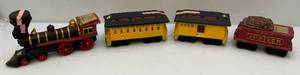 1970 McCormick Train Decanters Includes Engine, Tender & Two Passenger Cars (EMPTY)