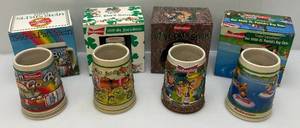 1990s Budweiser Collectible St. Pats Steins (NIB)