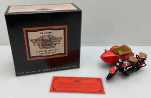 Spec-Cast 112th Scale 1933 Harley-Davidson Motorcycle & Sidecar Die-Cast Bank (NIB)