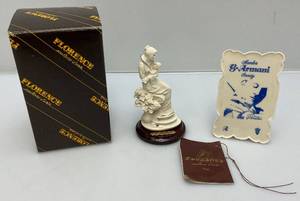 Miniature Giuseppe Armani Maternity With Flowers Figurine 5 & Giuseppe Armani Members Club Plaque 4 58