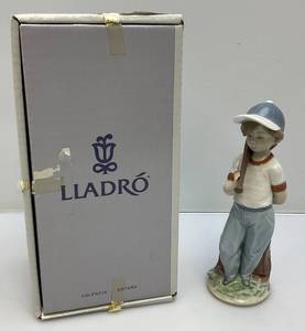 (RETIRED) LLADRO 7610 Can I Play Baseball 1990 Collectors Society Figurine In Original Box
