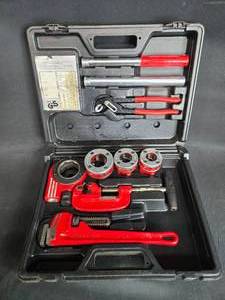 lot 38 image: Super-Ego Plumbing Kit with Pipe Wrench and Accessories