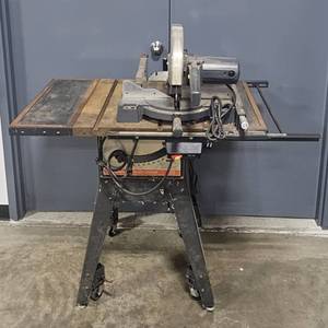 lot 102 image: Sears Craftsman 10-Inch Compound Miter Saw with Cast Iron Base