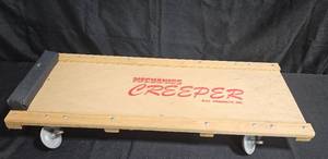 lot 111 image: Mechanics Creeper by R.L. Products, Inc. - Wooden Body with Casters